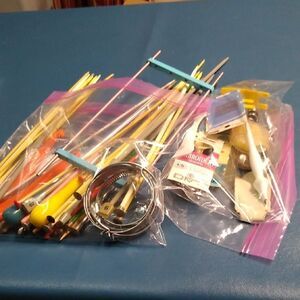 Assorted Knitting Needles and Accessories Crafting Supplies